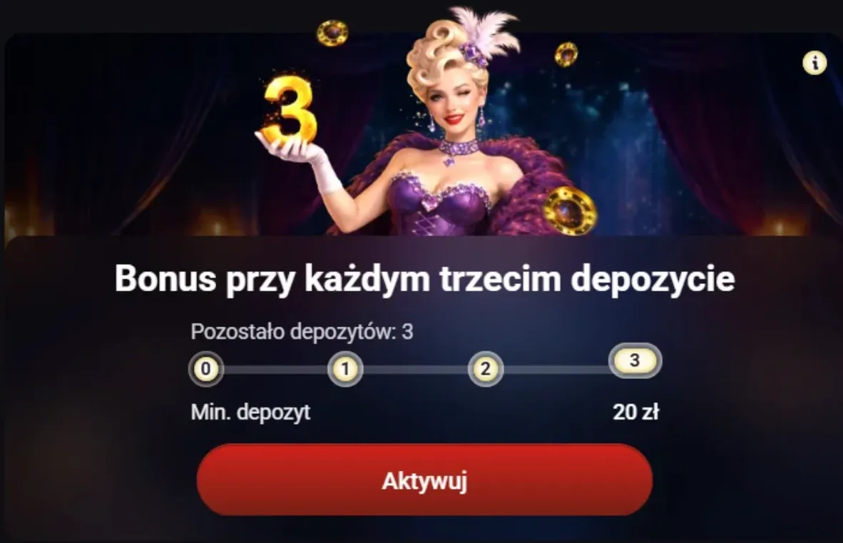 Panel promocji i karta bonusu reload dla stałych graczy w Altaris Casino
